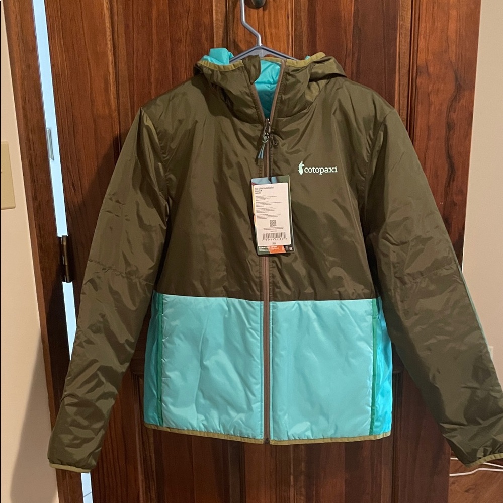 Cotopaxi Women’s Calido Jacket - Olive and Aqua